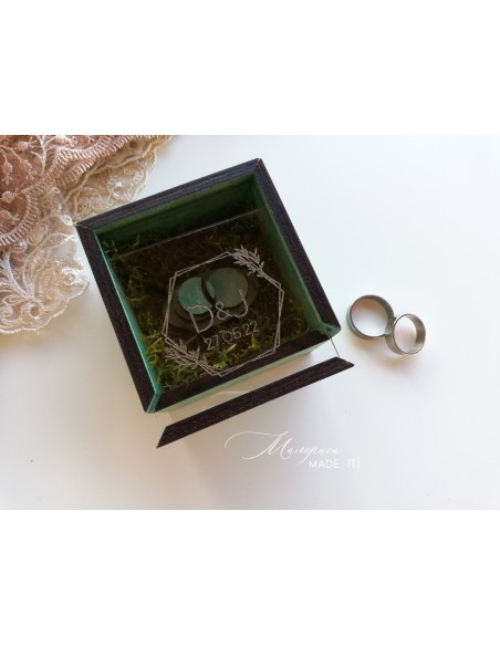 Square Ring Box | Personalized Wooden Wedding Box