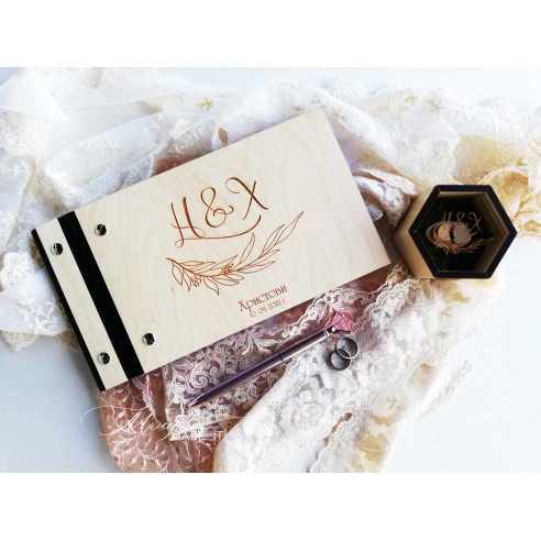Personalized wish book made of wood