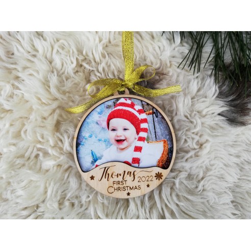 Christmas tree ornament - My first Christmas