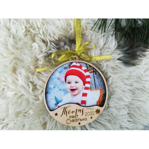 Christmas tree ornament - My first Christmas