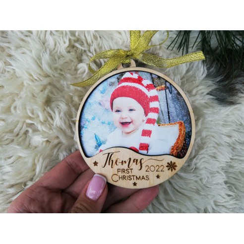 Christmas tree ornament - My first Christmas