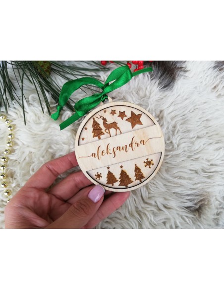Personalized Christmas tree ornament