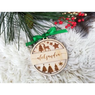 Personalized Christmas tree ornament
