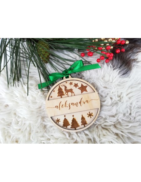 Personalized Christmas tree ornament