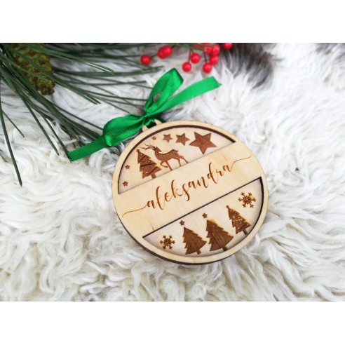 Personalized Christmas tree ornament