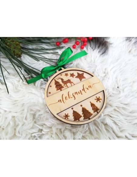 Personalized Christmas tree ornament