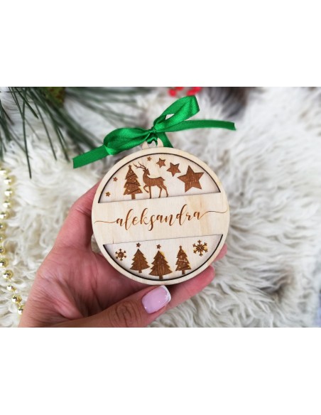 Personalized Christmas tree ornament