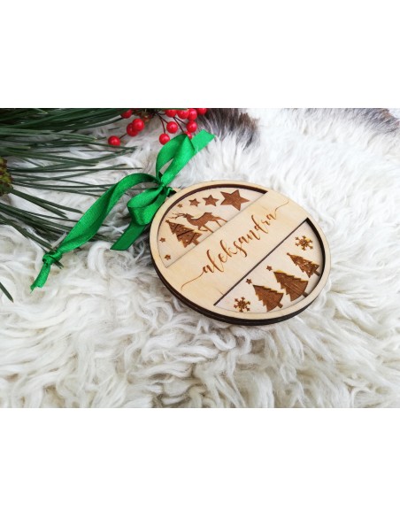 Personalized Christmas tree ornament