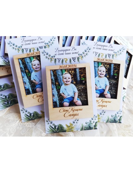 Personalized photo magnet