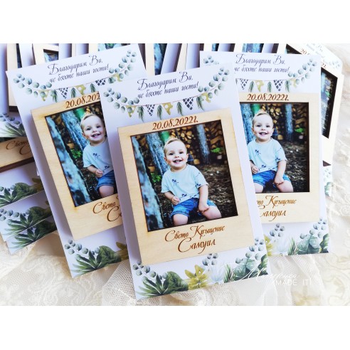 Personalized photo magnet