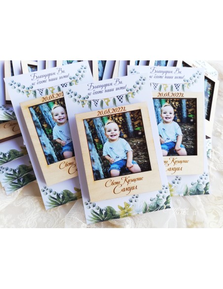 Personalized photo magnet