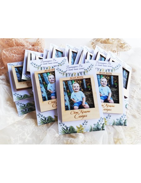 Personalized photo magnet