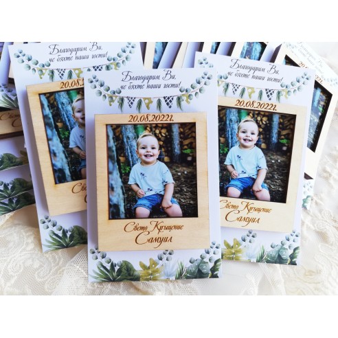 Personalized photo magnet