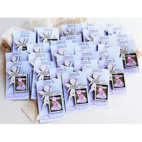 Gift for guests - angel with photo