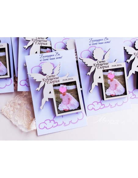 Gift for guests - angel with photo