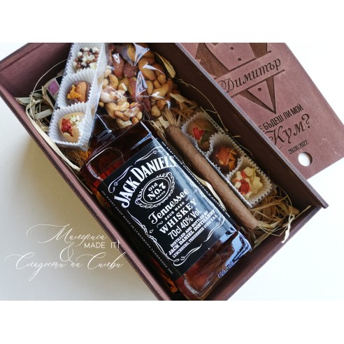 Wooden Personalized Invitation Box for Best Man and Groomsman | Handmade