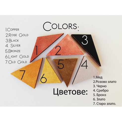 Table number holder or menu card - Hexagon