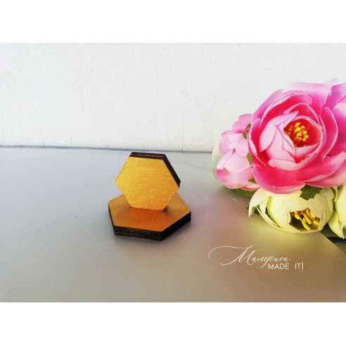 Table number holder or menu card - Polygon