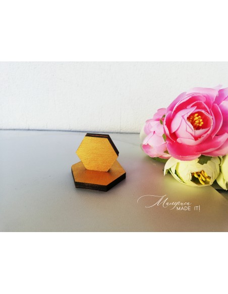 Table number holder or menu card - Polygon