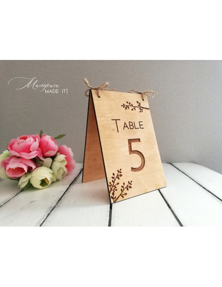 Table numbers - Double sided