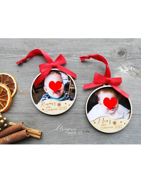Christmas tree ornament - My first Christmas
