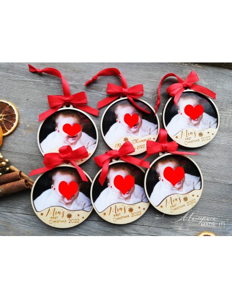 Christmas tree ornament - My first Christmas
