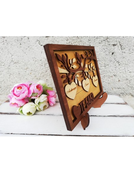 Frame with hearts for grandma