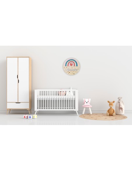 Rainbow Nursery Sign for a Girl