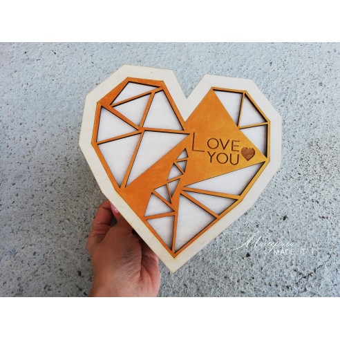 Gift box heart for woman - small