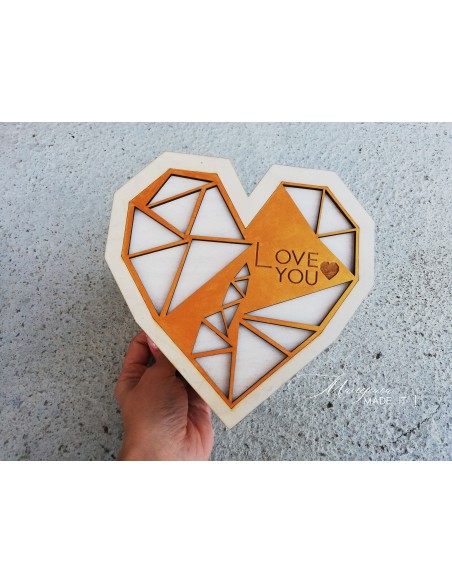 Gift box heart for woman - small