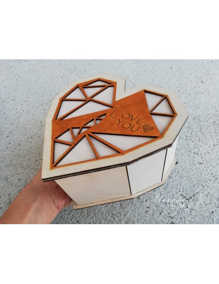 Gift box heart for woman - small