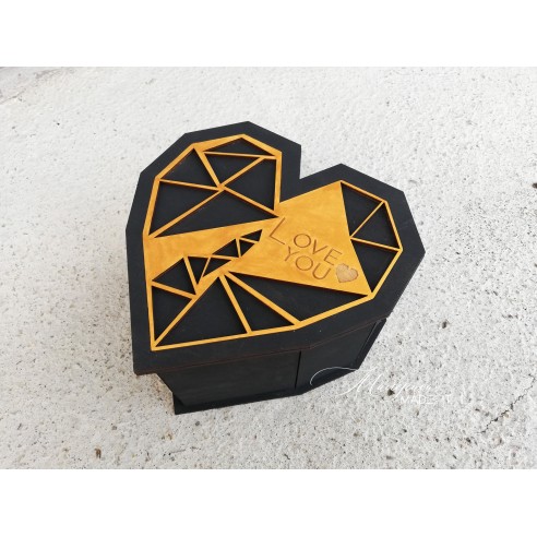 Heart gift box for men - Small