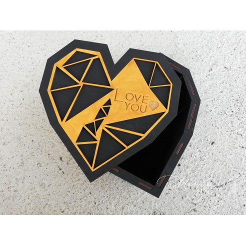 Heart gift box for men - Small