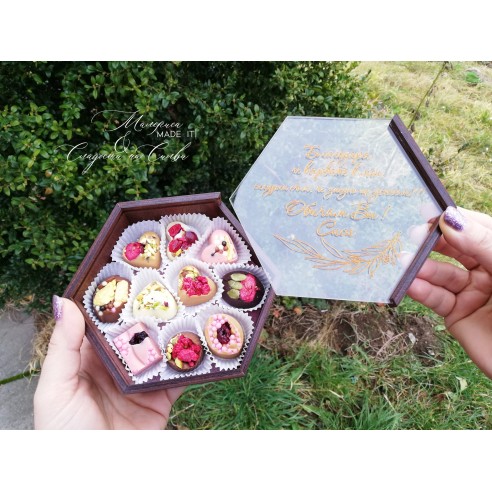 Personalized Belgian Chocolate Box | Best Man and Bridesmaid Invitation or Just a Thank You