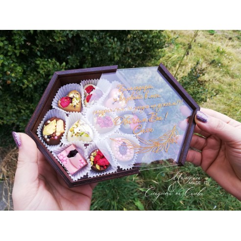 Personalized Belgian Chocolate Box | Best Man and Bridesmaid Invitation or Just a Thank You