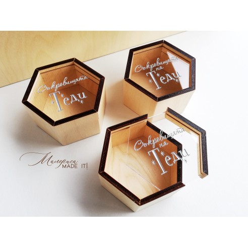 Memory box with personalized photo album