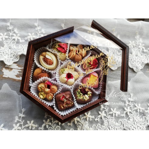 Personalized Belgian Chocolate Box | Best Man and Bridesmaid Invitation or Just a Thank You