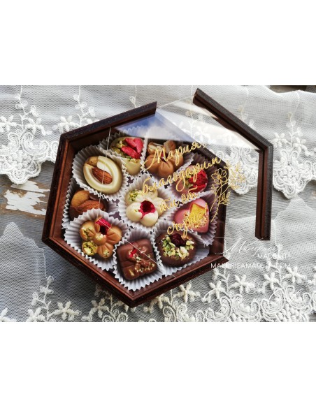 Personalized Belgian Chocolate Box | Best Man and Bridesmaid Invitation or Just a Thank You