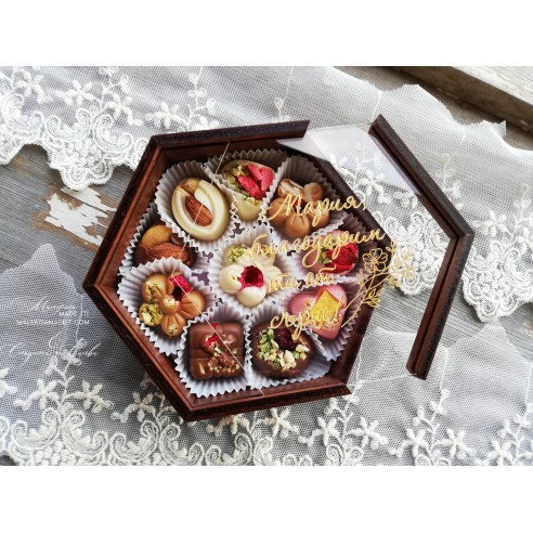 Personalized Belgian Chocolate Box | Best Man and Bridesmaid Invitation or Just a Thank You