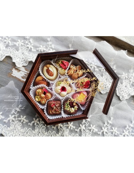 Personalized Belgian Chocolate Box | Best Man and Bridesmaid Invitation or Just a Thank You