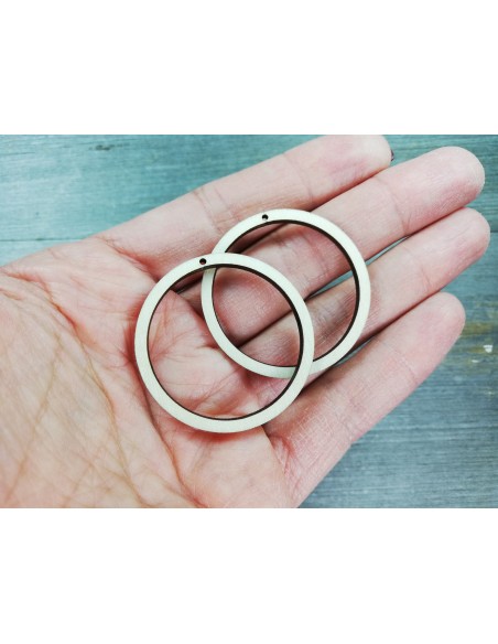 Round wooden or plexiglass bases for earrings