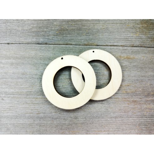 Round wooden or plexiglass bases for earrings
