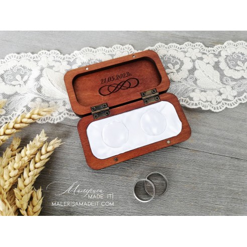 Personalized Wooden Wedding Ring Box