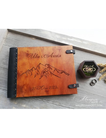 Handmade wedding photo album