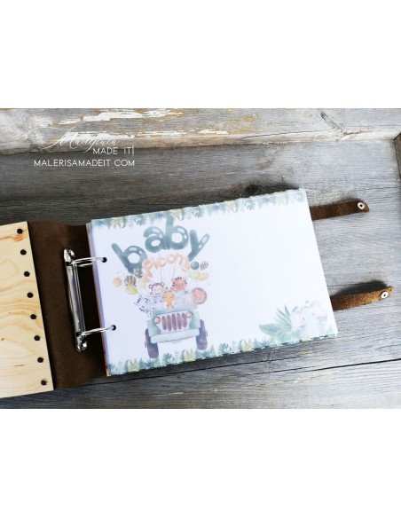 Personalized Baby Photo Album with Jungle