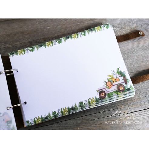 Wooden Children's Photo Album with Engraved Name