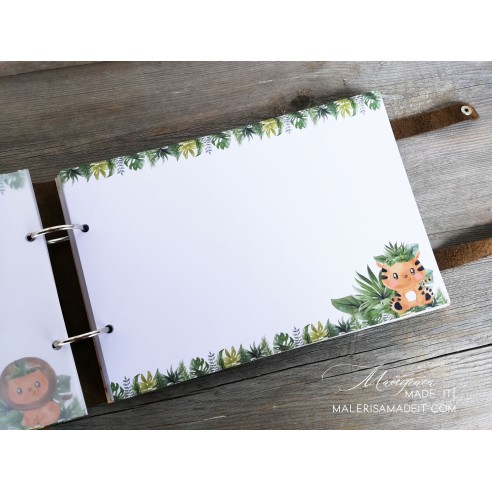 Photo Album for Boy or Girl with Jungle Design