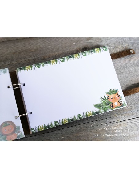 Photo Album for Boy or Girl with Jungle Design