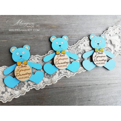 Gift for guests "Bear with a bow tie"