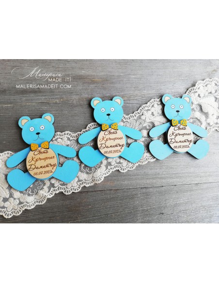 Gift for guests "Bear with a bow tie"